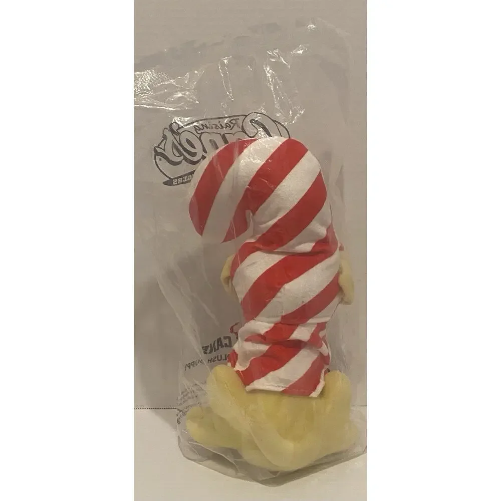 Raising Canes Christmas Candy Cane 2024 Puppy Dog Plush NEW Sealed FREE SHIPPING